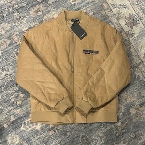True Religion NWT Soft Warm Fitted Mens Quilted Bomber Jacket Medium M